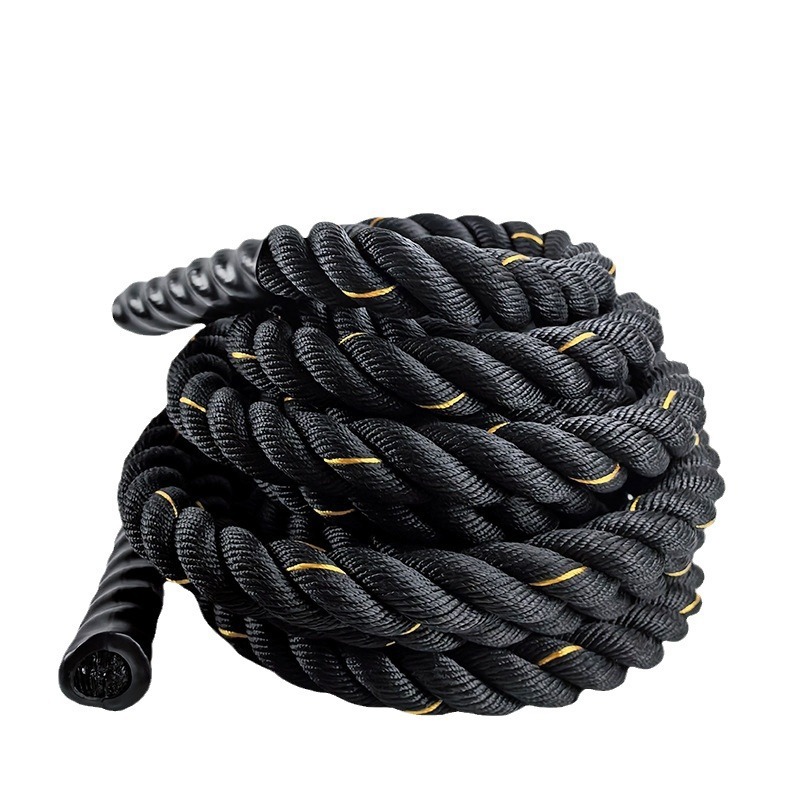 Battle Rope Exercise - Gym Aerobic Exercise Battle Ropes Fitness