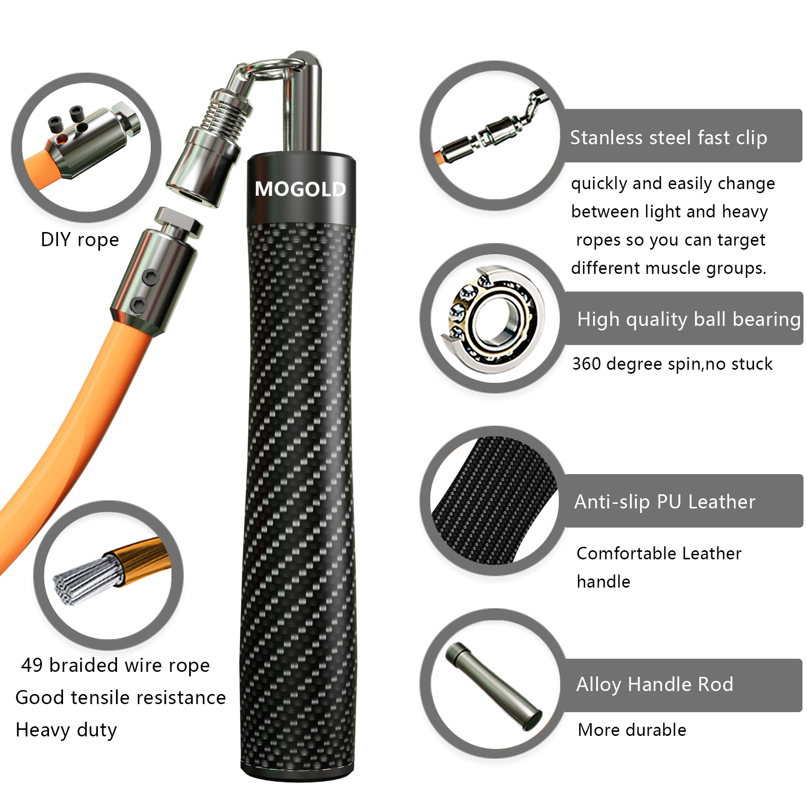 MOGOLD High-Speed Jump Rope |  - Speed Skipping Rope ulasan dan harga