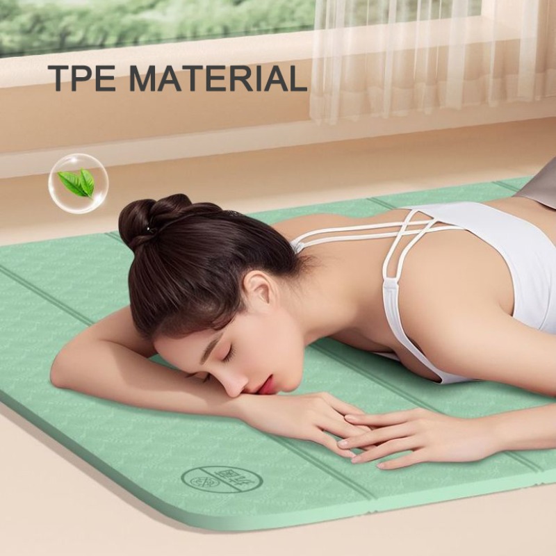 TPE Folding Yoga Mat Fitness D - Yoga Fitness Holiday ulasan dan harga